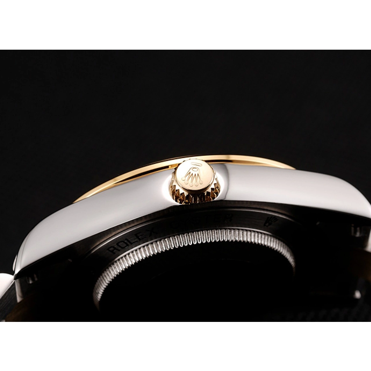 AAA Replica Watches Steel Swiss Tone Bracelet Stainless Day-Date Black 1453976 Gold Dial Case Diamond Rolex Two 0726